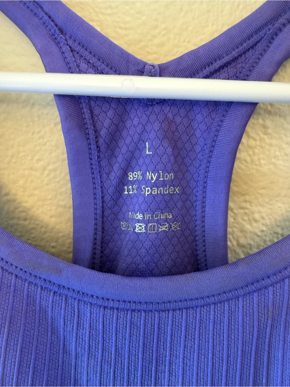Purple Ribbed Racerback Tank Top - Women - Picture 3 of 3